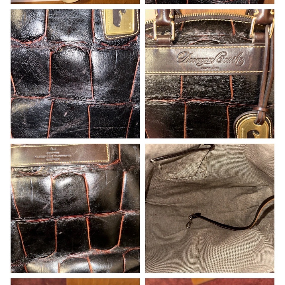 Dooney & Bourke Croco Embossed Large Handbag - Picture 13 of 13